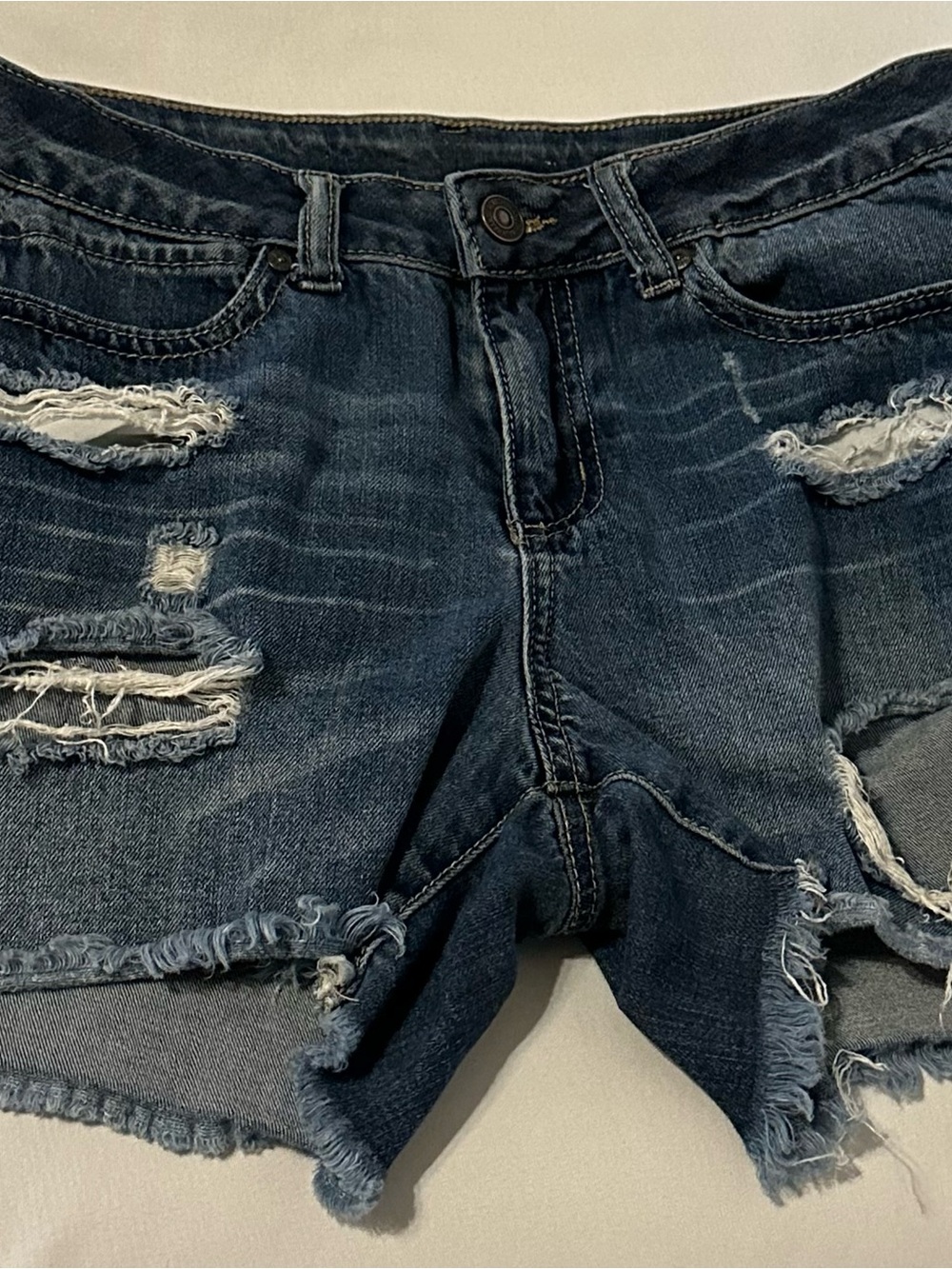 Distressed Denim Shorts Size 5/27